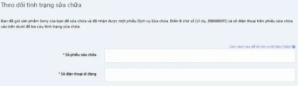 tình trạng sửa chữa tivi sony